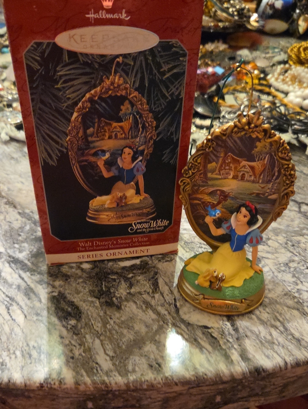 Hallmark Disney Snow White Keepsake Ornament - Blue, Yellow